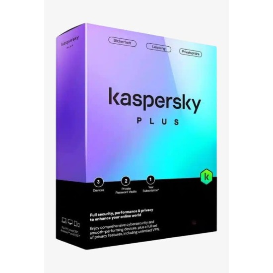 Kaspersky plus – 3 устройства – 1 година