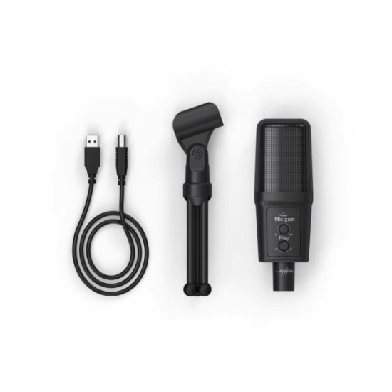 Настолен микрофон uRage Stream 700 HD – USB микрофон с високо качество на звука за стрийминг и подкастинг Настолен микрофон uRage Stream 700 HD – USB микрофон с високо качество на звука за стрийминг и подкастинг