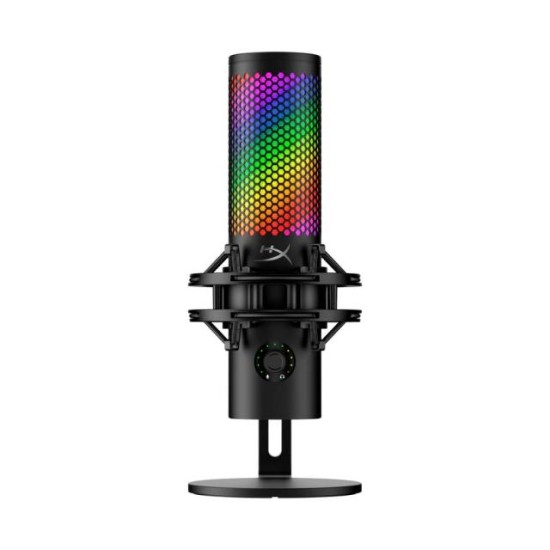 Настолен микрофон HyperX QuadCast 2 S – Професионален USB микрофон с RGB осветление и подобрено качество на звука Настолен микрофон HyperX QuadCast 2 S – Професионален USB микрофон с RGB осветление и подобрено качество на звука